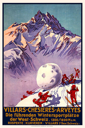 Wall Art, Villars Chesieres Arveyes, - PosterGully
