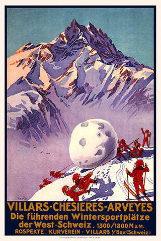 Wall Art, Villars Chesieres Arveyes, - PosterGully
