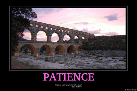Wall Art, Patience | Motivational, - PosterGully
