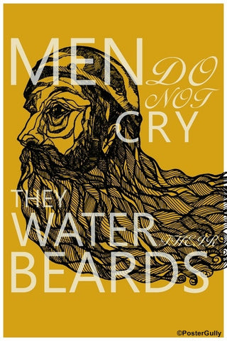 Wall Art, Men Water Beards 2, - PosterGully