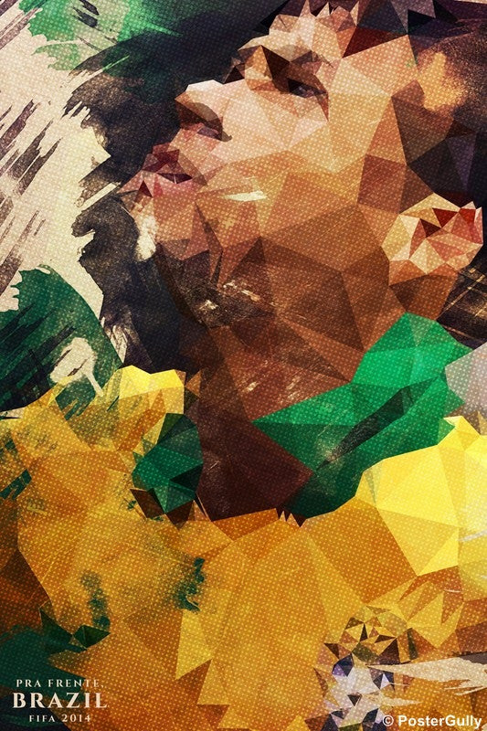 Wall Art, Neymar Brazil Artwork, - PosterGully