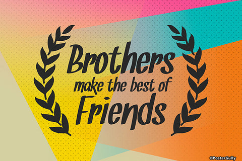 Wall Art, Brothers Best Friends, - PosterGully - 1