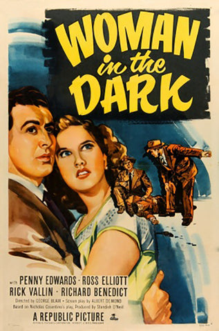 Brand New Designs, Woman In The Dark | Retro Movie Poster, - PosterGully - 1