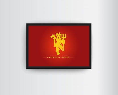 Framed Art, Manchester United Logo Framed Art Print, - PosterGully - 2