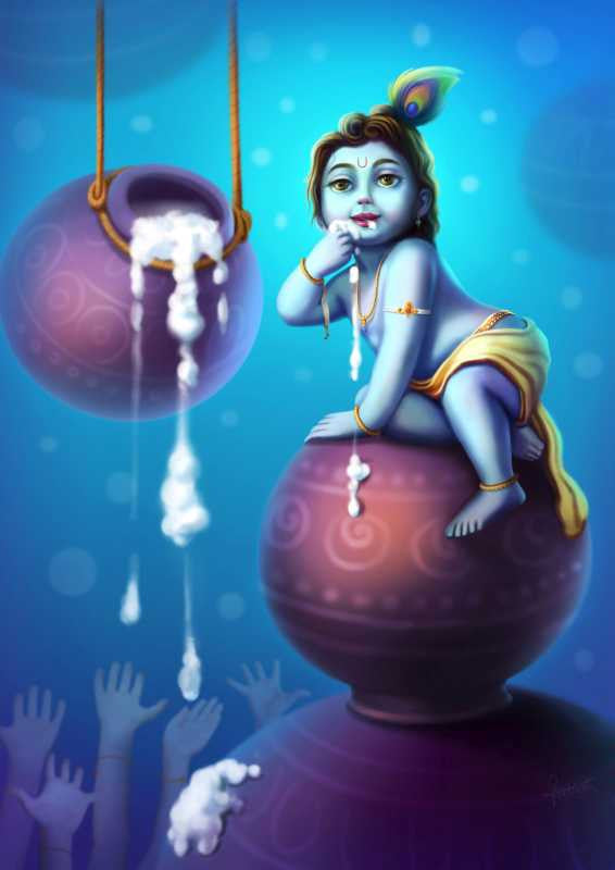 Brand New Designs, Little Krishna Artwork