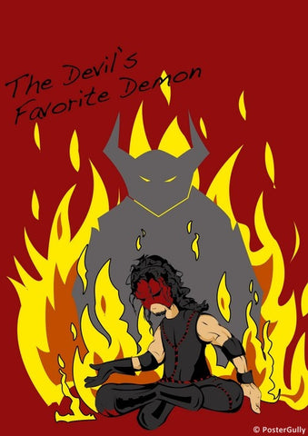 Wall Art, WWE | Kane Devi Demon, - PosterGully