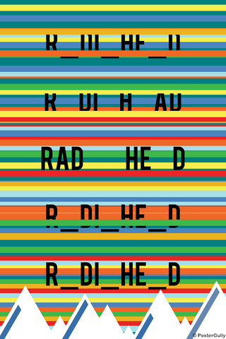 Wall Art, Radiohead Rainbows Kid A, - PosterGully