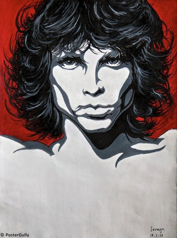 PosterGully Specials, Jim Morrison Painting, - PosterGully