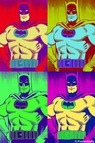 PosterGully Specials, Batman Pop Art by Omkar, - PosterGully