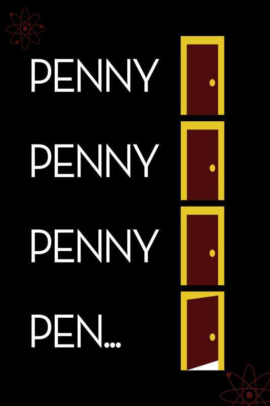 Brand New Designs, Big Bang Theory Artwork Penny, - PosterGully