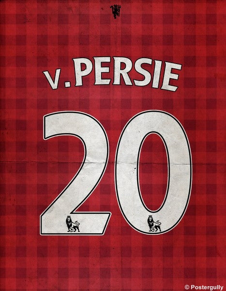 Wall Art, Van Persie Jersey Minimal, - PosterGully