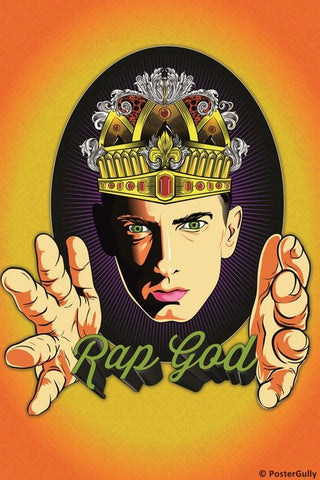 Wall Art, Eminem | Rap God Artwork, - PosterGully
