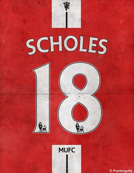 Wall Art, Scholes Jersey Minimal, - PosterGully