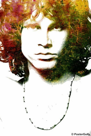 Wall Art, The Doors Jim Morrison Grunge Look, - PosterGully