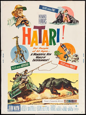 Brand New Designs, Hatari | Retro Movie Poster, - PosterGully - 1