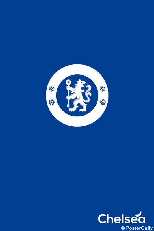 PosterGully Specials, Chelsea Minimalist Blue Artwork