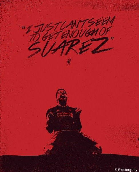 Wall Art, Suarez Liverpool Minimal, - PosterGully