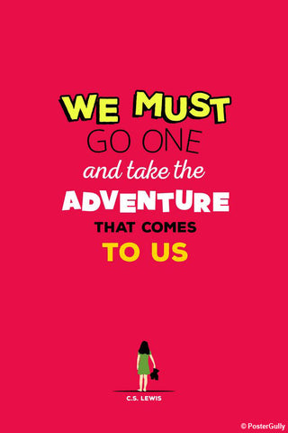 Wall Art, Adventures Narnia Typography, - PosterGully - 1