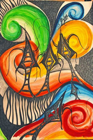 Wall Art, Abstract Color Artwork |  Artist: Zeeshan Ansari, - PosterGully
