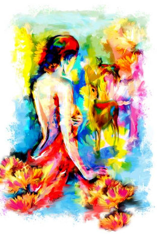 Brand New Designs, Dream Girl 1 Painting Artwork