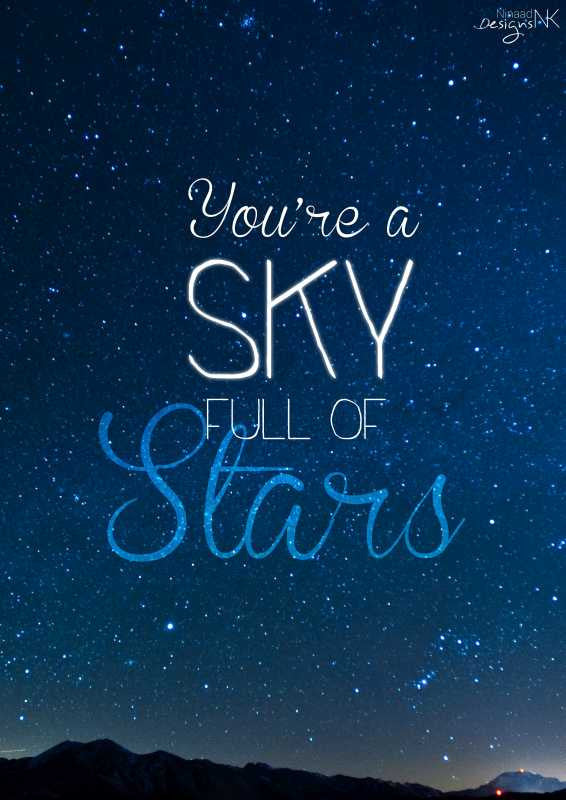 Wall Art, Sky Full Of Stars Artwork