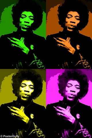 Wall Art, Jimi Hendrix Pop Art, - PosterGully