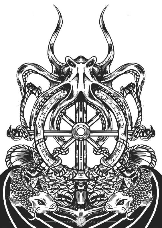 Wall Art, Octopus Overlord Artwork