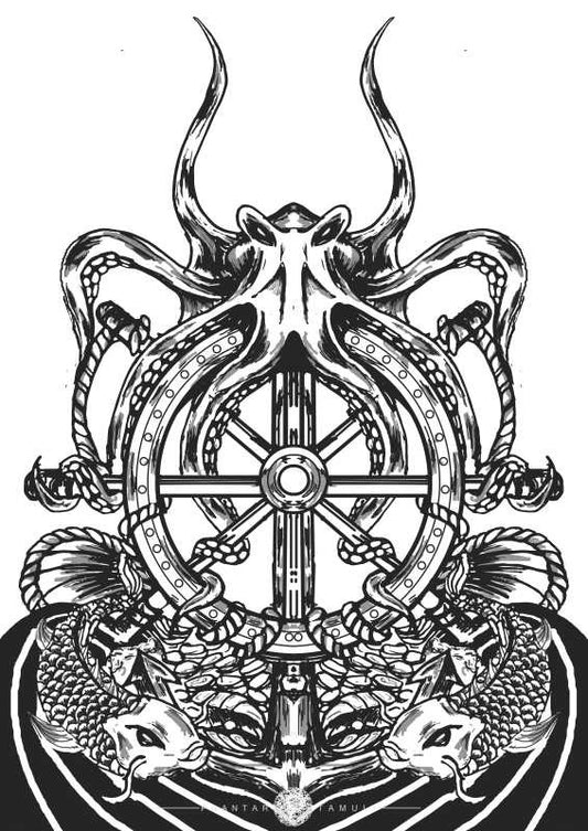 Wall Art, Octopus Overlord Artwork