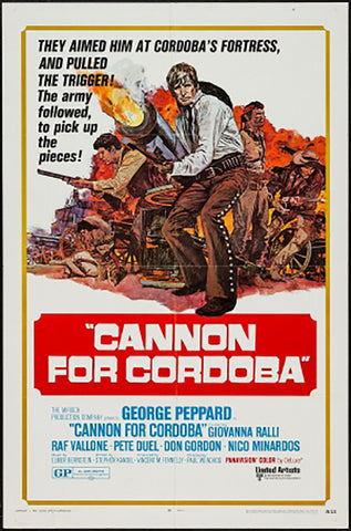 Brand New Designs, Cannon For Cordoba | Retro Movie Poster, - PosterGully - 1