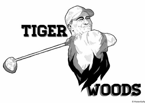 Wall Art, Tiger Woods Artwork, - PosterGully