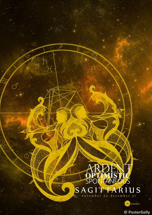 Wall Art, Sagittarius Sun Sign, - PosterGully