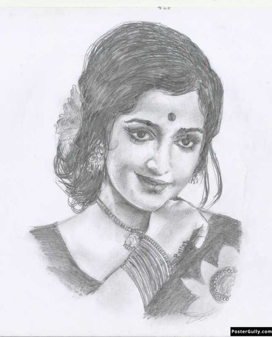 Wall Art, Hema Malini | Sketch Artwork