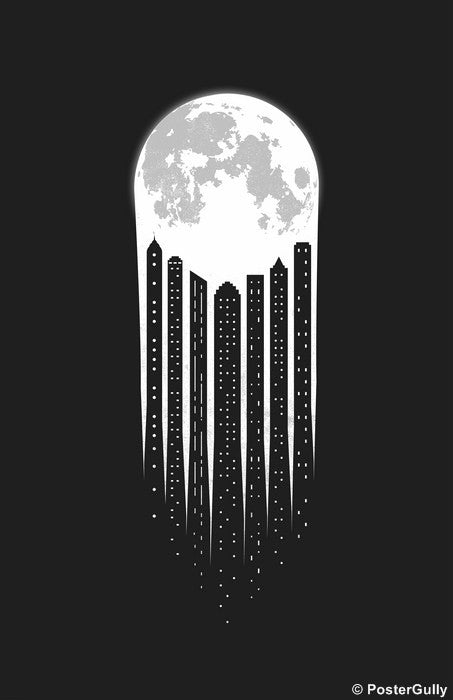 Wall Art, Moon City | Adil, - PosterGully