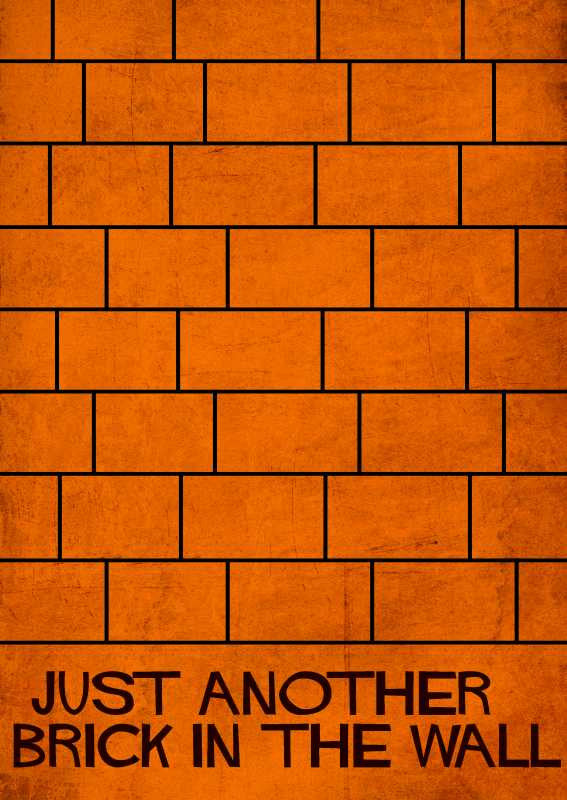Brand New Designs, Pink Floyd Another Brick In The Wall Artwork
