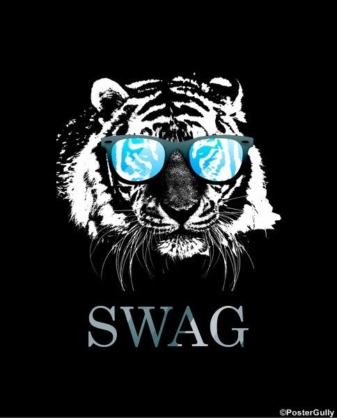 Wall Art, Tiger Swag Glasses, - PosterGully