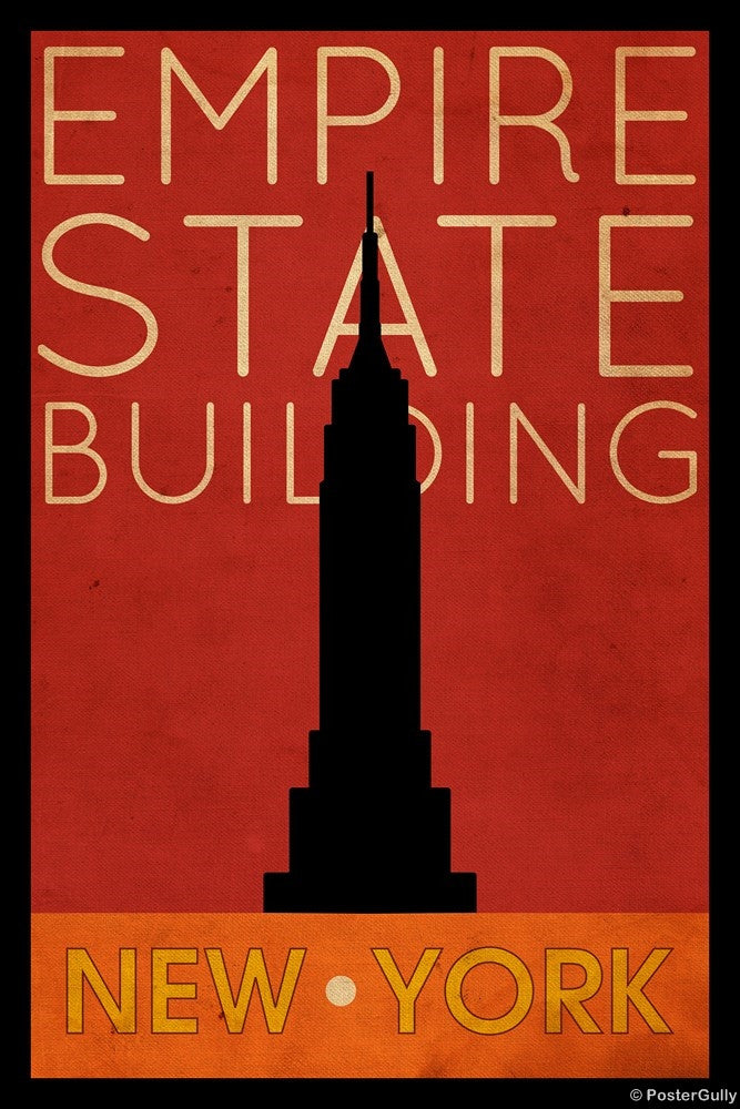 Wall Art, Empire State Building | New York Vintage, - PosterGully