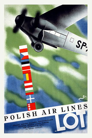 Wall Art, Polish Air Lines, - PosterGully