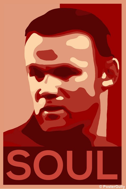 Wall Art, Wayne Rooney Artwork | SOUL, - PosterGully