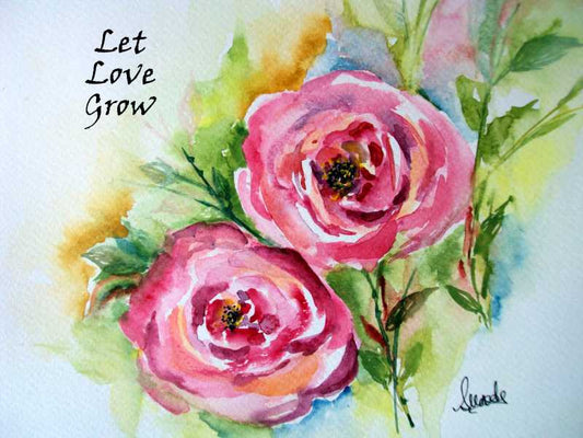 Wall Art, Let Love Grow Artwork