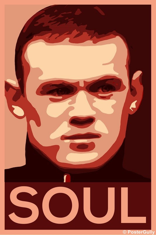 Wall Art, Wayne Rooney Artwork 2 | SOUL