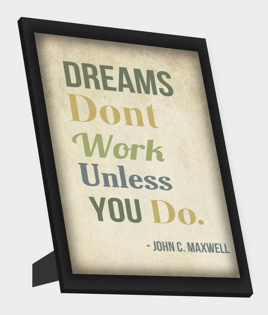 Framed Art, Work Hard Maxwell Quote Framed Art, - PosterGully