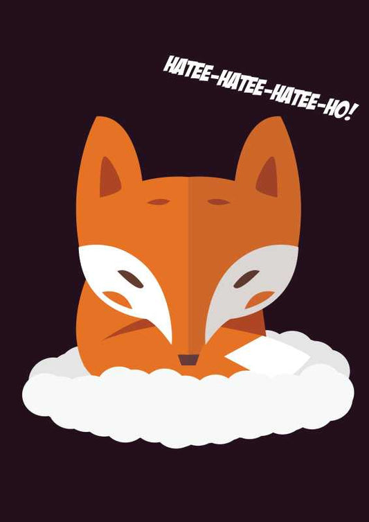 Wall Art, Fox Minimal Artwork