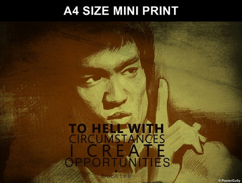 Mini Prints, Bruce Lee Quote | Opportunity | Mini Print, - PosterGully
