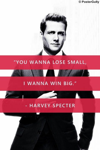 PosterGully Specials, Win Big | Suits | Harvey Specter, - PosterGully