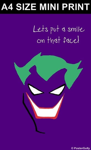 Mini Prints, The Joker | Purple Batman | Mini Print, - PosterGully
