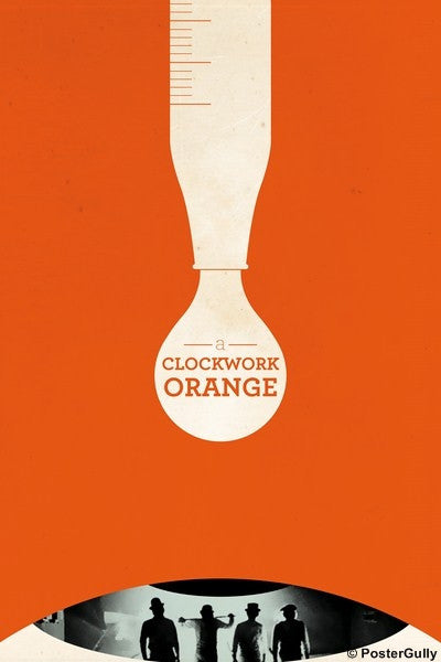 Wall Art, Clockwork Orange Minimalist Art, - PosterGully