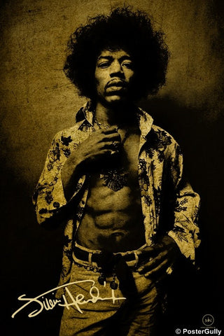 Wall Art, Jimi Hendrix Vintage Artwork, - PosterGully