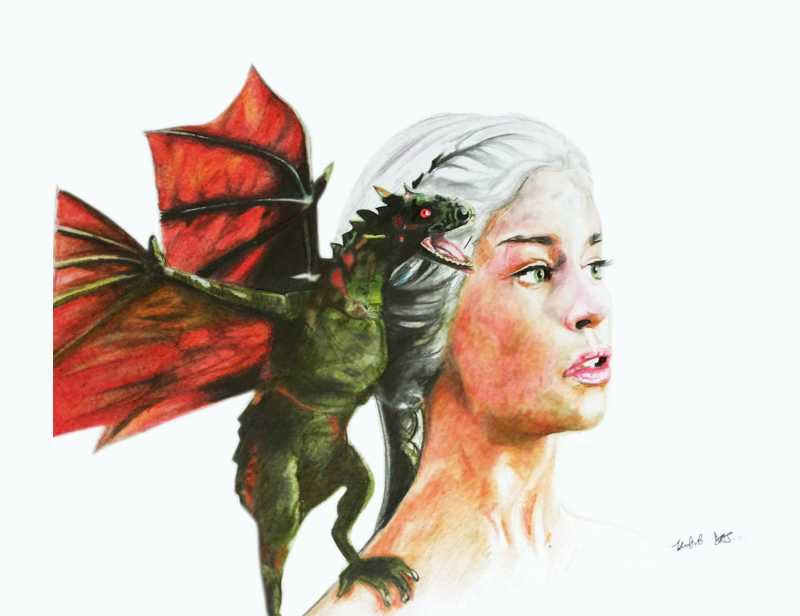 Wall Art, Khaleesi Game Of thrones Artwork