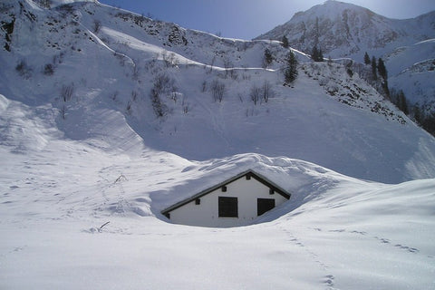 Wall Art, House Inside Snow, - PosterGully