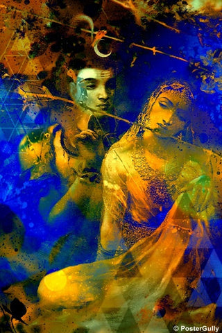 Wall Art, Lord Shiva The Destroyer Artwork, - PosterGully